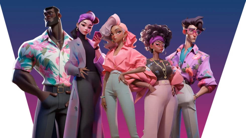 Fashion League — game characters and fashion artwork